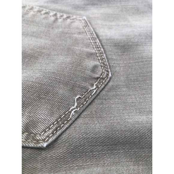 Just Black Women Stretch Cigarette Jeans 29‎ Olive Green Long Length Tall - Picture 10 of 10